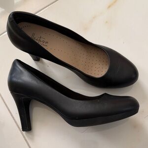 Clarks Elegant Black Heels for Women